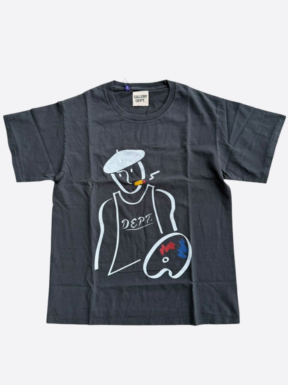 Gallery Dept Black Palette Glitter Logo T-Shirt